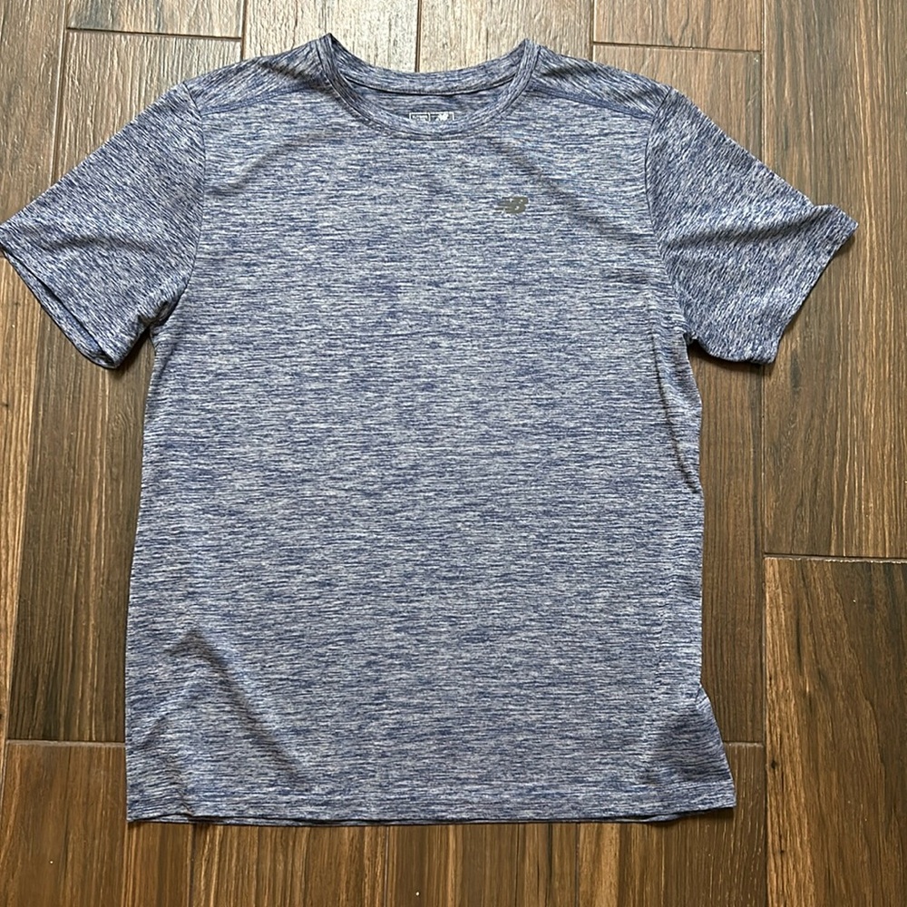 New‎ Balance Boys XL 18/20 Blue Short Sleeve Shirt